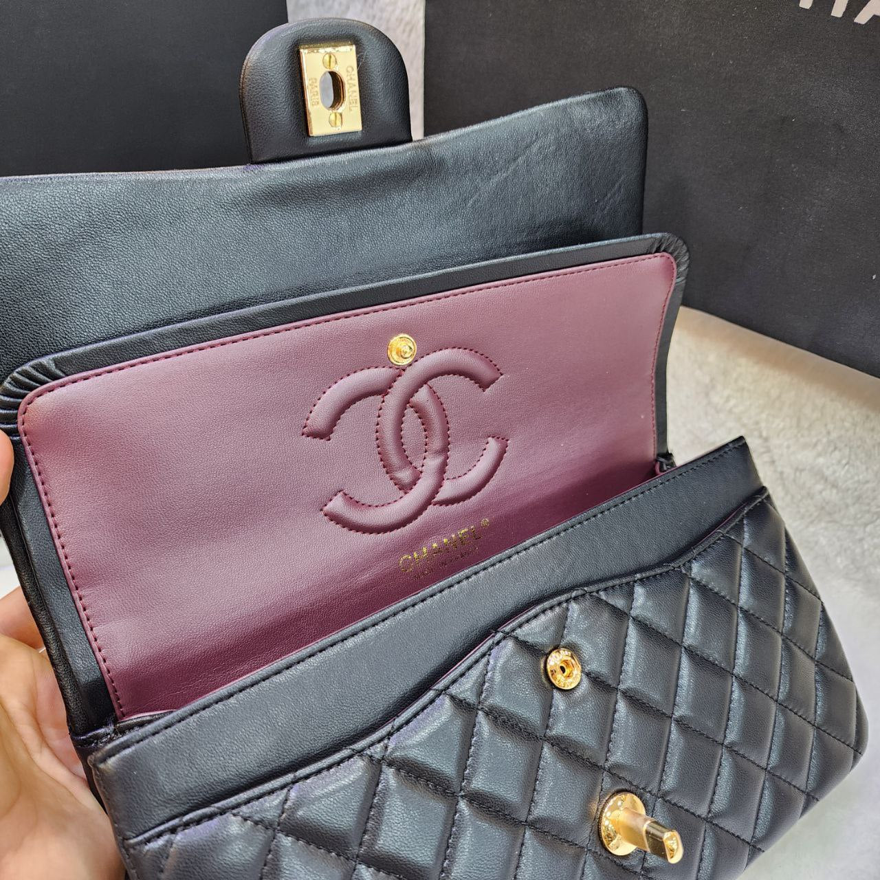 Sac CH@NEL Timeless/Classique en Cuir Noir - 102017