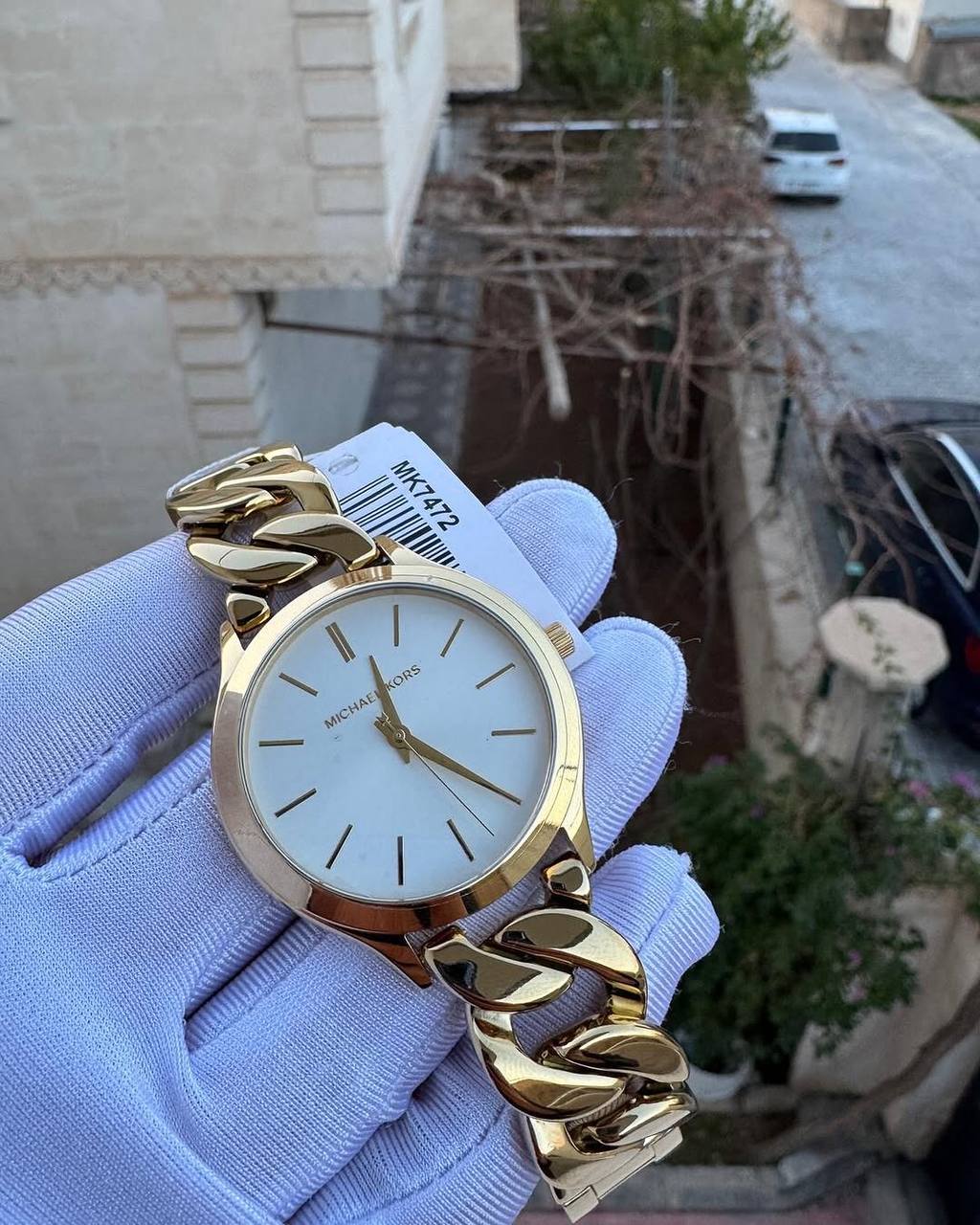 Michael Kors
Montre Slim Runway dorée à maillons gourmette