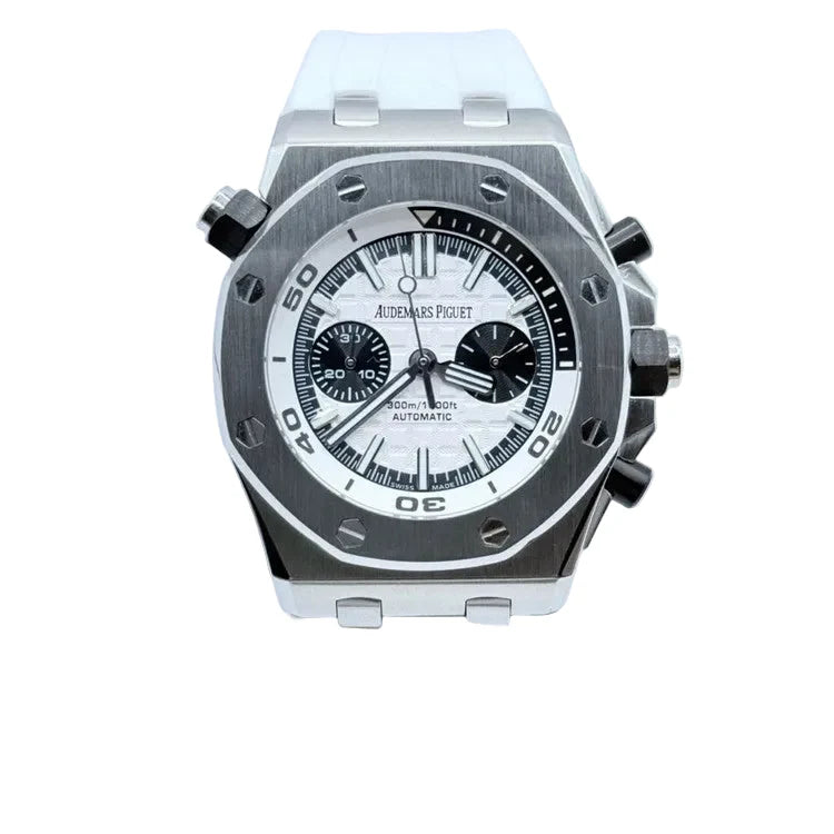 Montre Audemars Piguet Royal Oak Offshore Diver Chronographe Cadran Blanc
