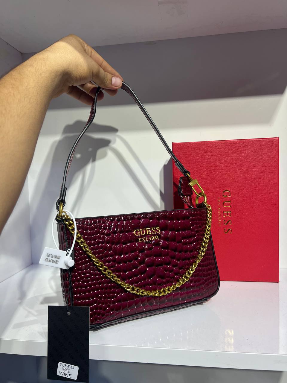 GÛESS Katey Exotic Mini Sac à Bandoulière à Zip