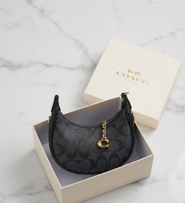 Mini-sac porté épaule inspiré de Coach