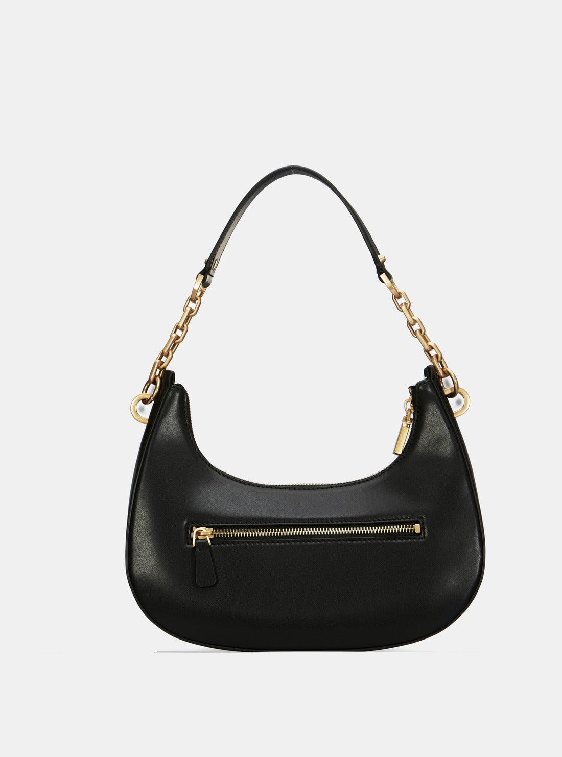 Sac porté épaule noir Kuba avec fermeture zippée sur le dessus