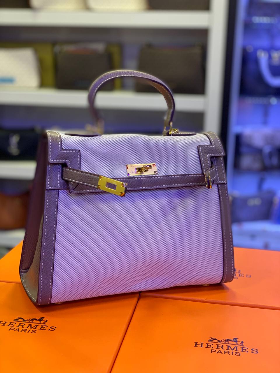 HRMS
Sac à main en toile Kelly 28