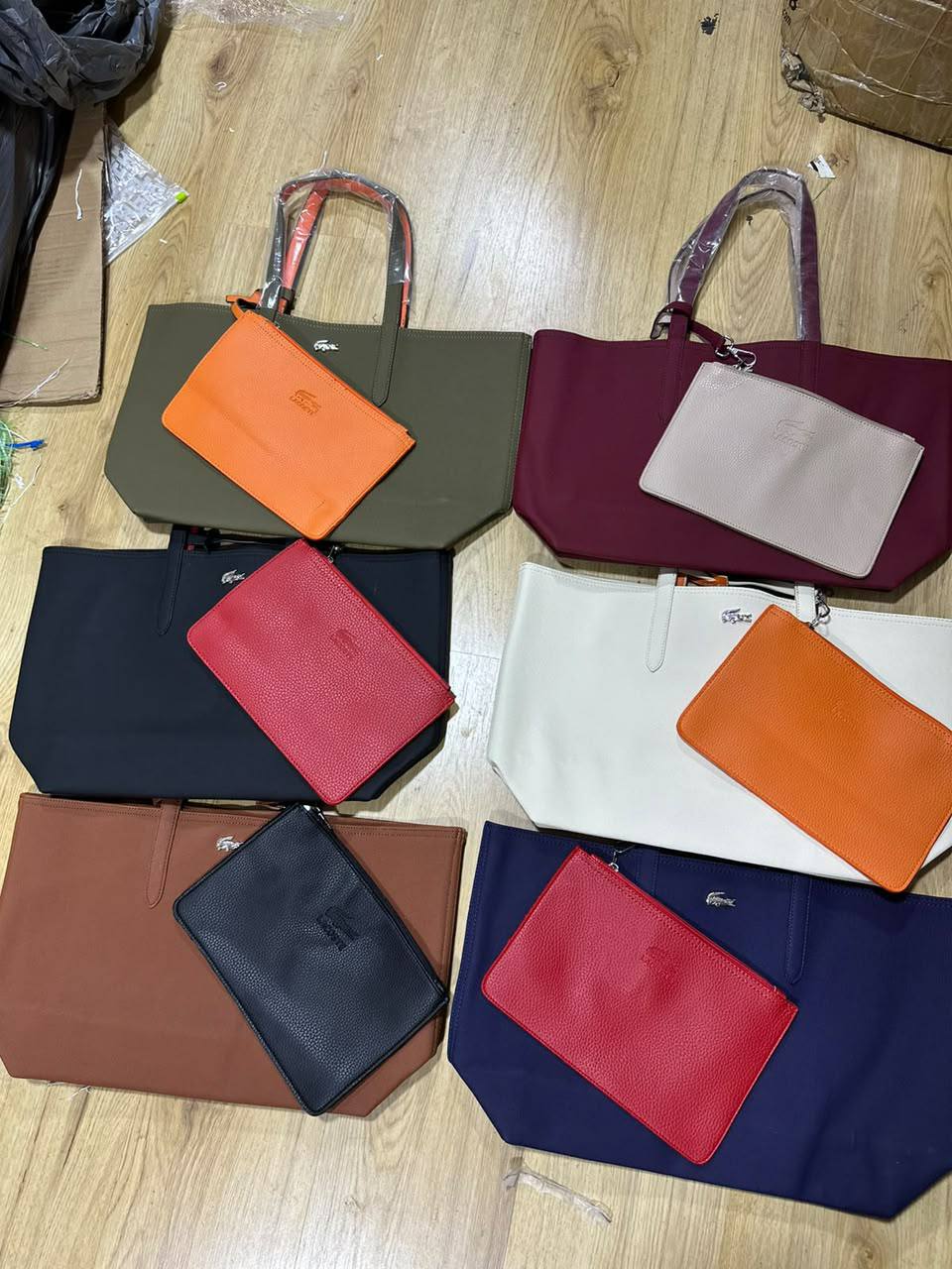 LACOSTE ANNA reversible tote bag