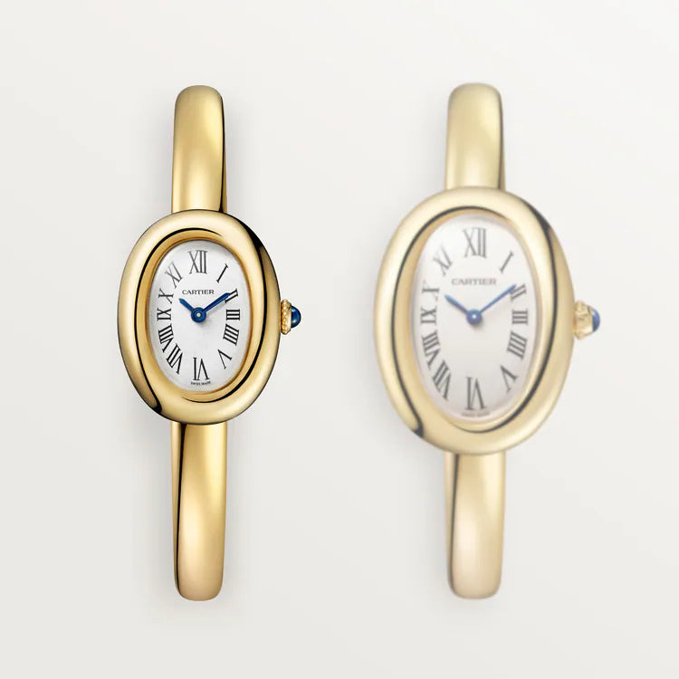 Montre Cartier Baignoire Mini modèle, taille 17, mouvement quartz, or jaune