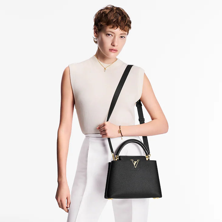 LV Sac Capucines BB En cuir