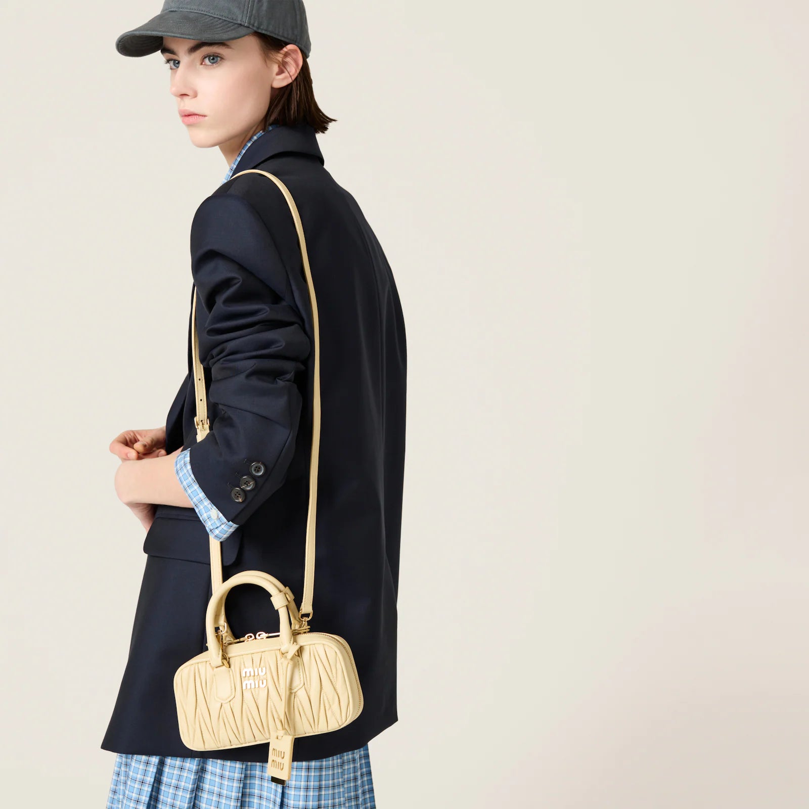 MIÛ MIÜ Mini sac Arcadie nappa matelassé