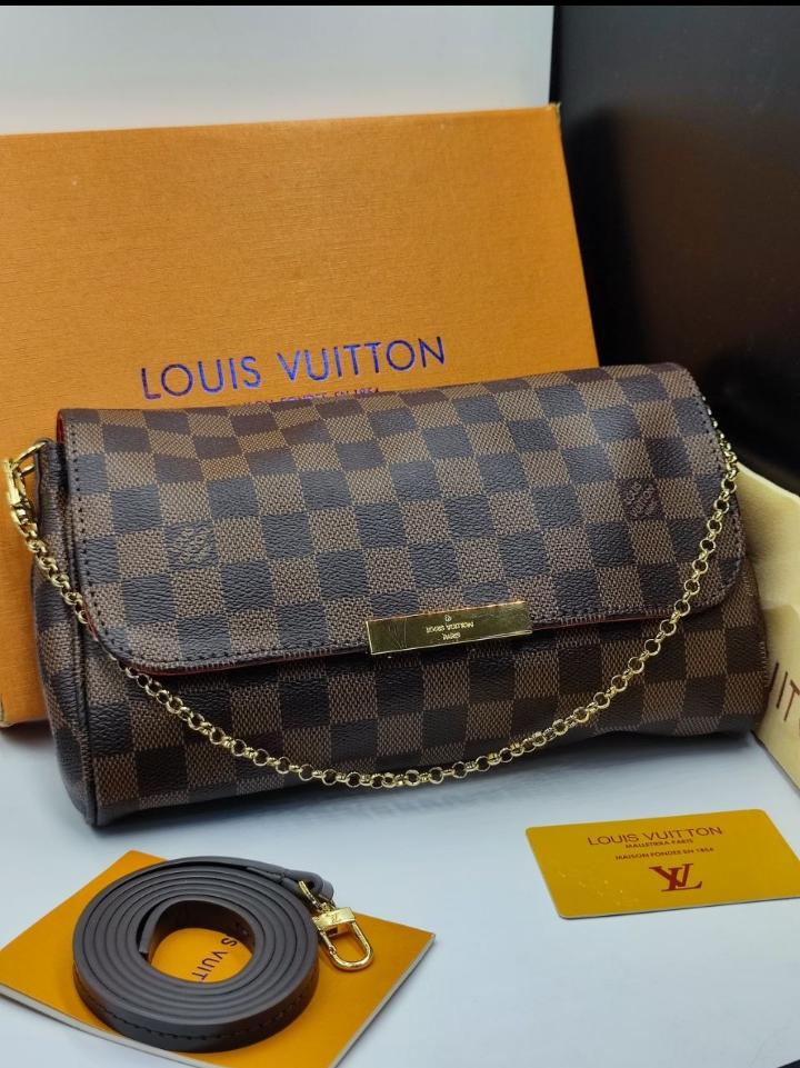 LV Sac à épaule Damier Favorite MM de Louis Vuitton Damier ebène