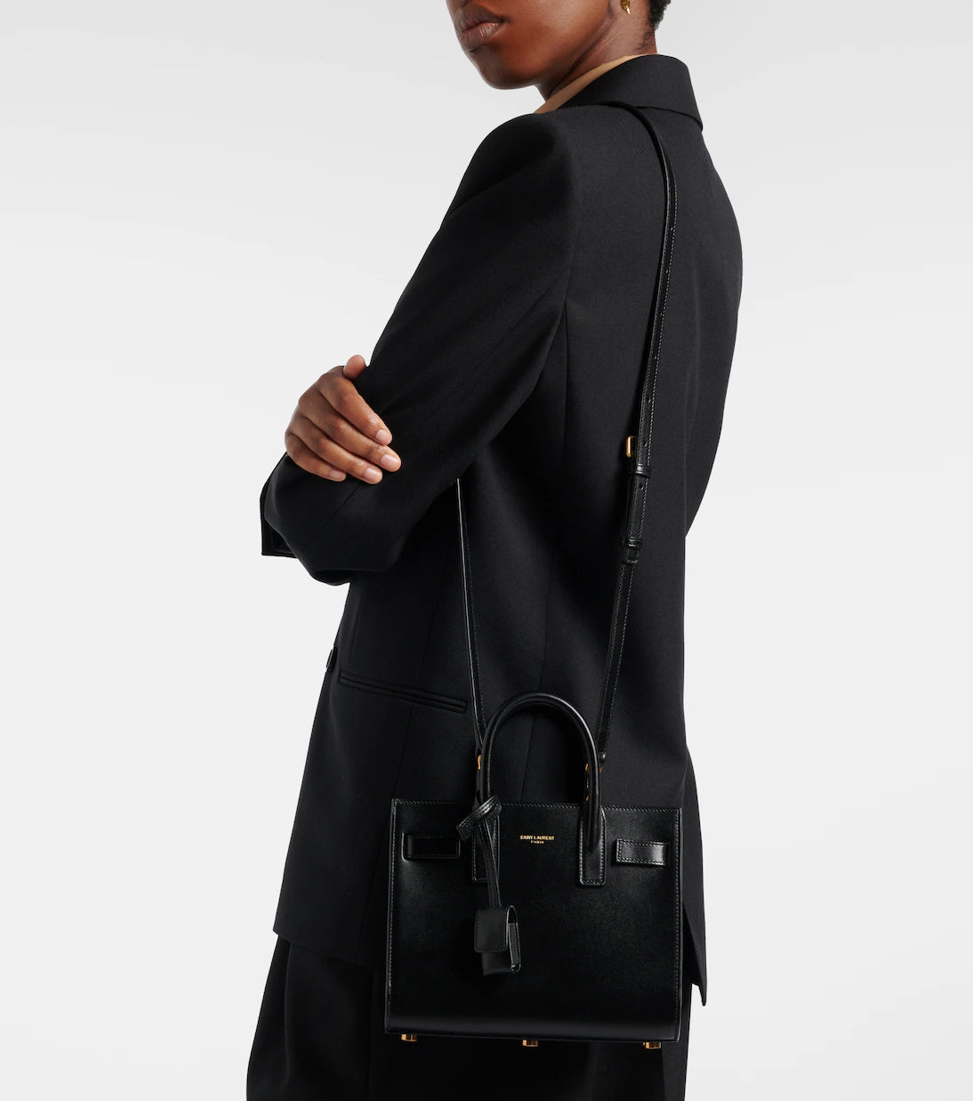 Saint Laurent Bolso Sac De Jour Nano de piel En cuir