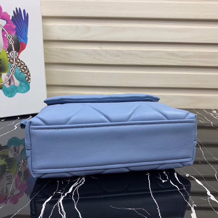 Pr@da Spectrum Small Bag In Sky Blue Nappa Leather