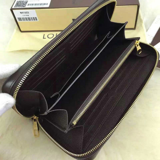 LV Zippy XL Portefeuille Damier Ebene Toile