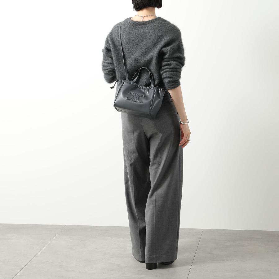 Sac à main CELINE Small Cabas- Sac porté épaule pour femme à cordon de serrage en cuir Triomphe