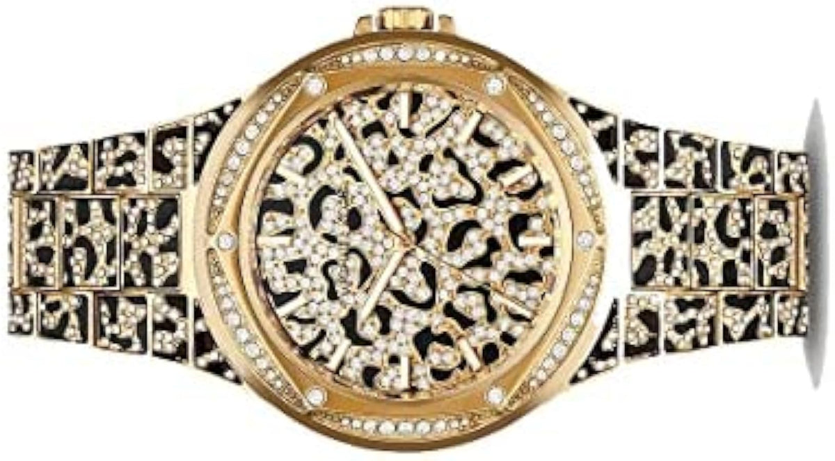 Michael Kors
Montre Lennox surdimensionnée dorée à pavé et à imprimé animalier