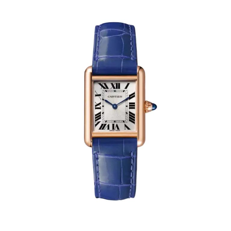 C@rtier Tank Louis – Rose Gold ceinture bleue