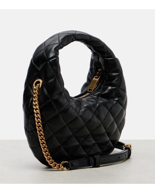 Saint Laurent Sac Icarino Mini En Cuir Matelasse femme de coloris
