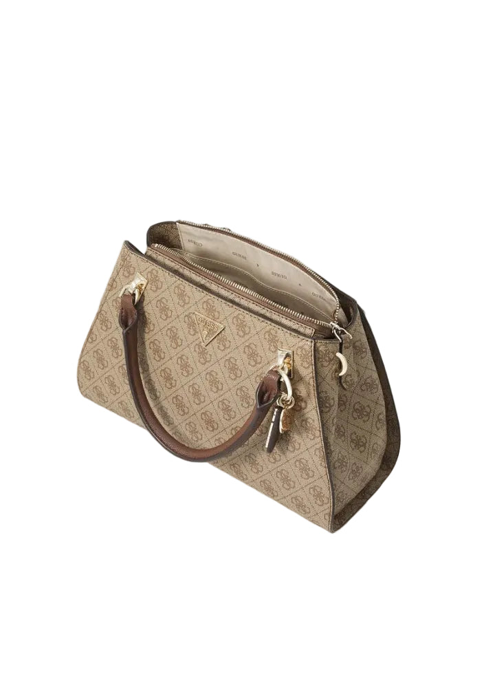 GÛESS
NOELLE LUXURY SATCHEL - Sac à main - latte logo/brown