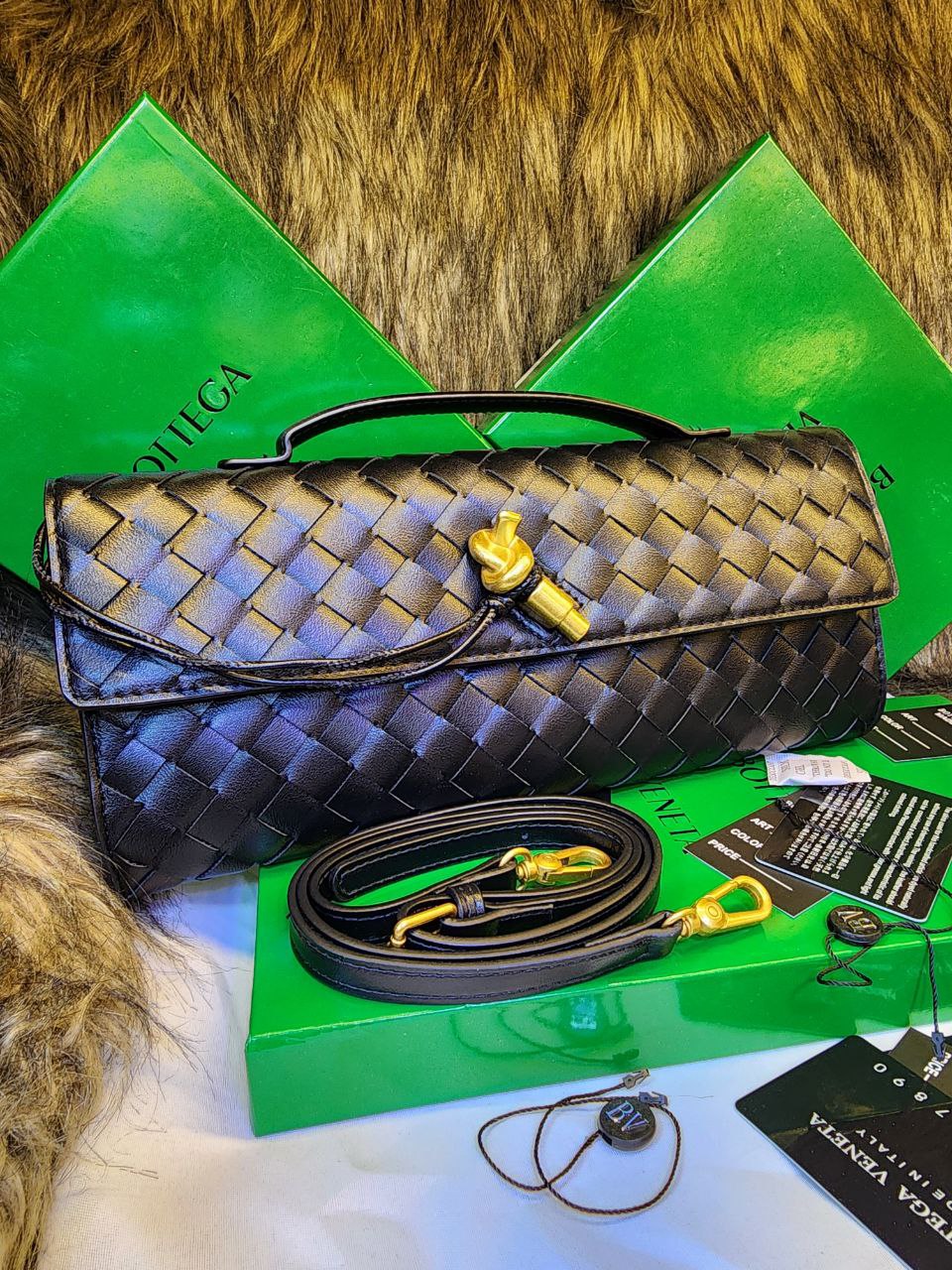 POCHETTE ÉLÉGANTE EMILIA, Noir