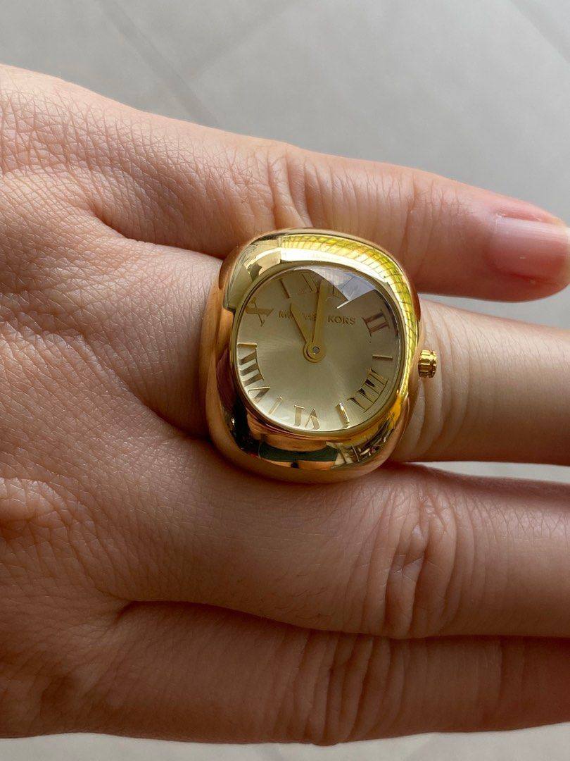 Mich@el Kors
Montre façon bague Rylee dorée