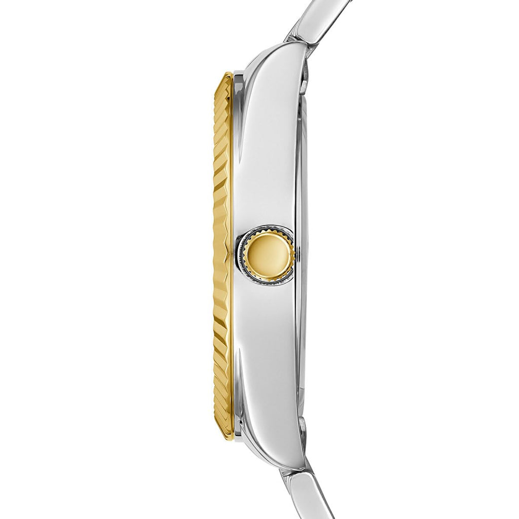 Montre Guess Luna à quartz avec cadran vert et bracelet en acier bicolore pour femme - GW0308L5