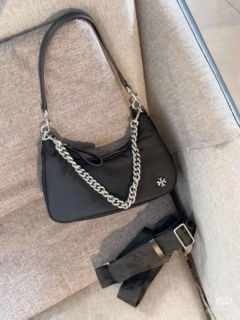 Torÿ Burch Mercer Shoulder Bag Black Shw