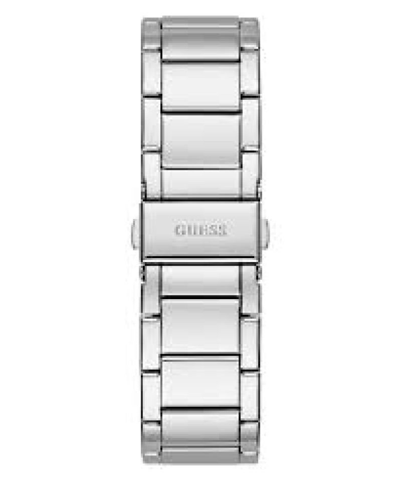 Guess Montre pour femme en stainless garnie de pierres, cadran rectangulaire
GW0104L1
