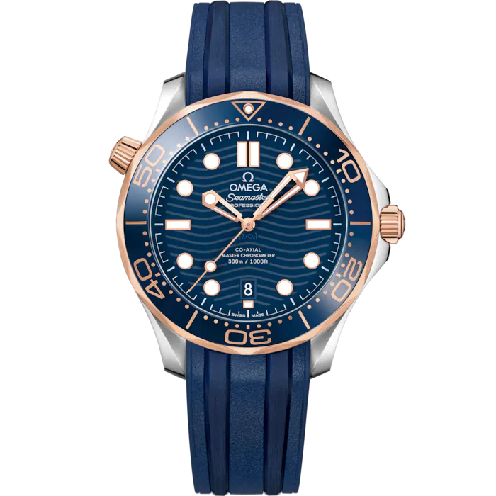 Seamaster
Diver 300M
42 mm, acier ‑ or « Sedna™ » sur bracelet caoutchouc