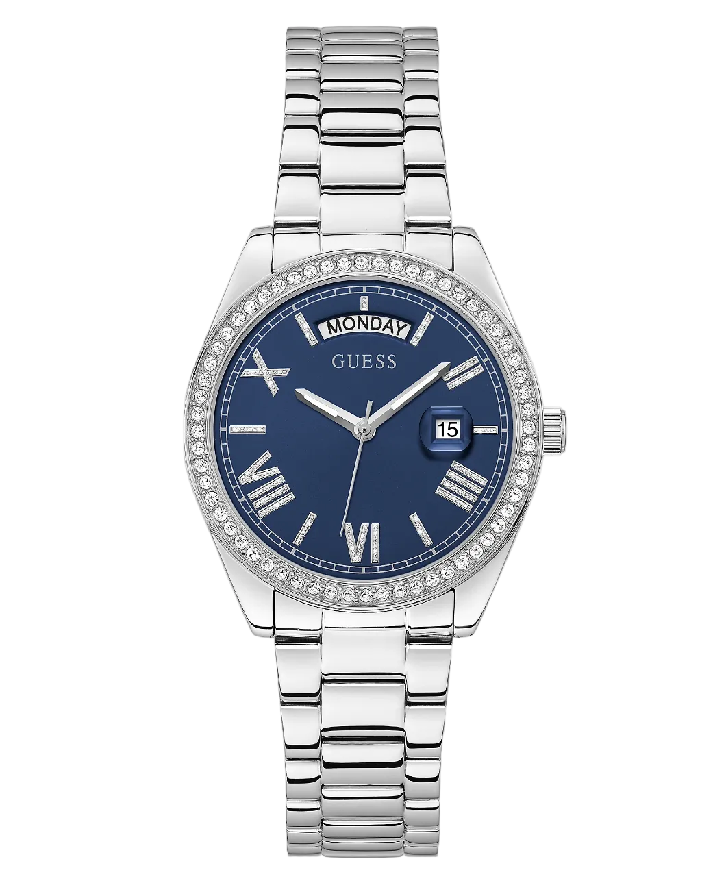 Guess Luna Ladies Silver Watch