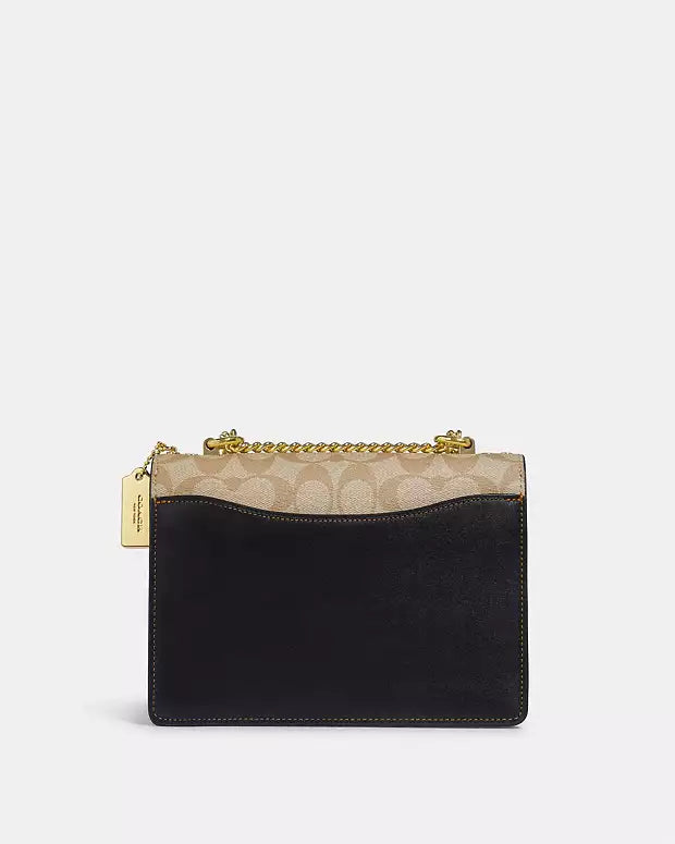 Co@ch Porté Croisé Klare En Toile Signature à Contraste De Couleur