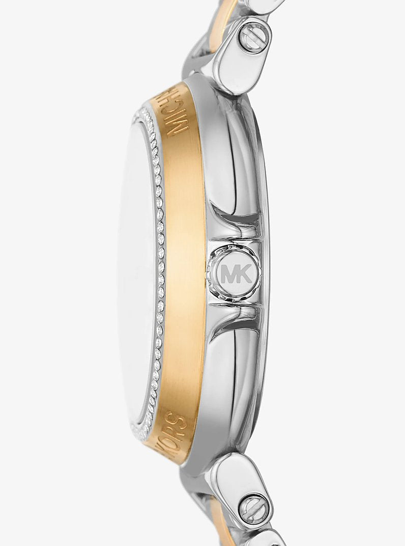 MK Mini montre Maren bicolore avec pierres pavées