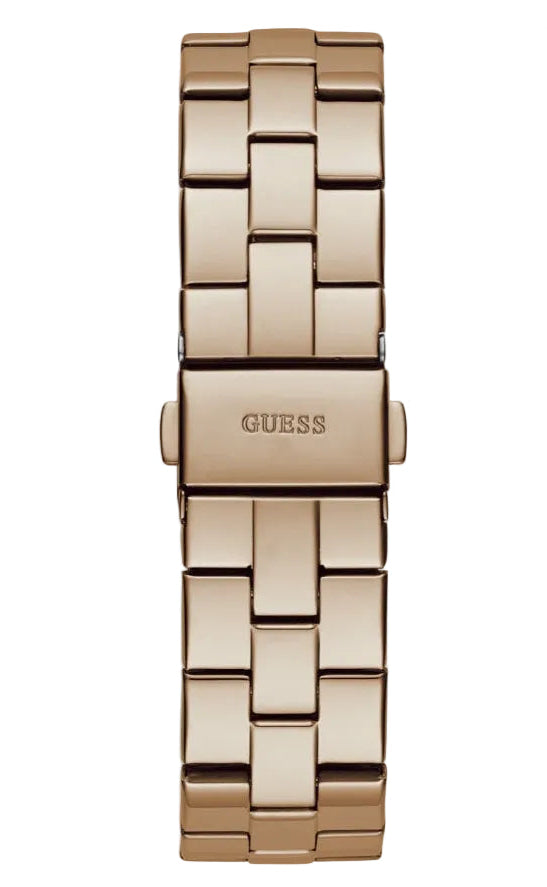 Montre Guess Empress pour femme, cadran rond en or rose, à quartz