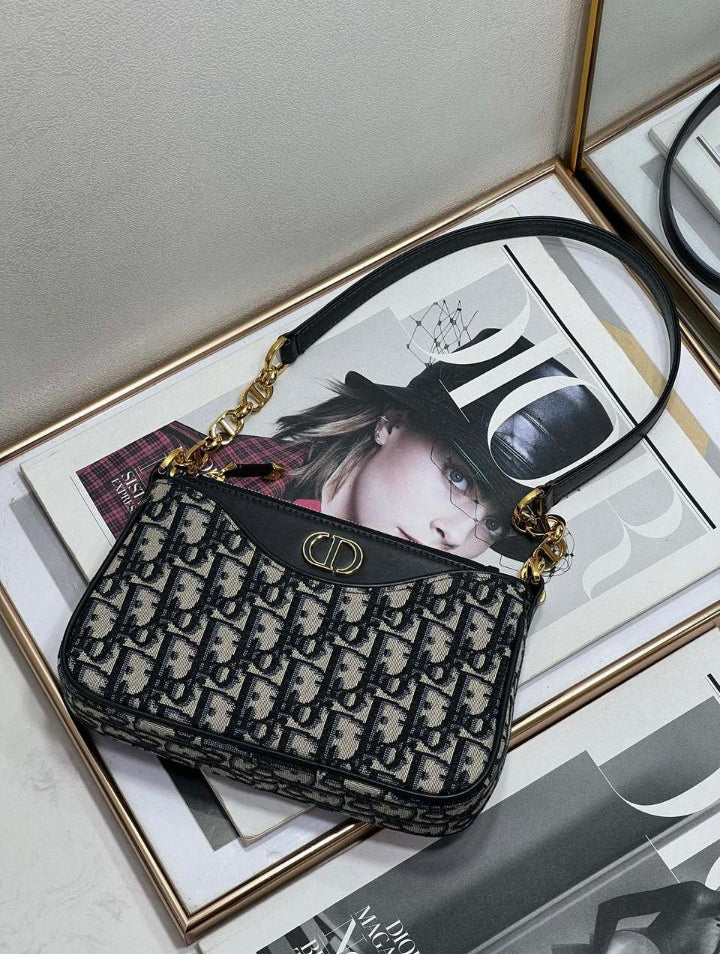 Sac à main Diôr pour femme, toile, doublure