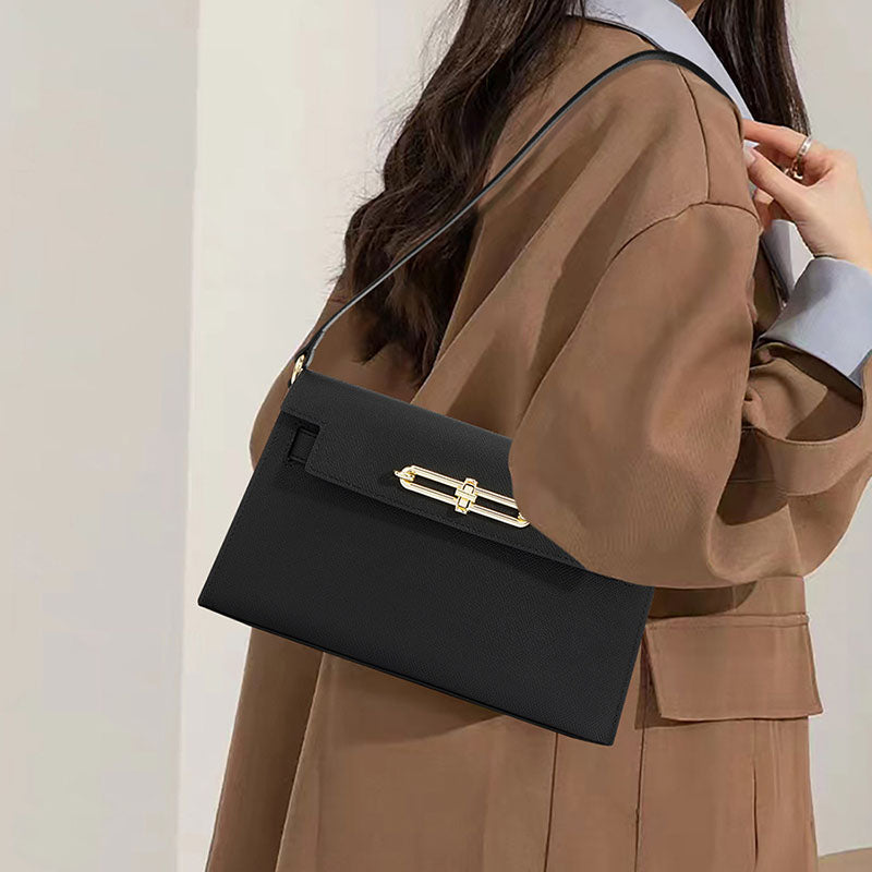 HRMS Sac à bandoulière véritable avec boucle