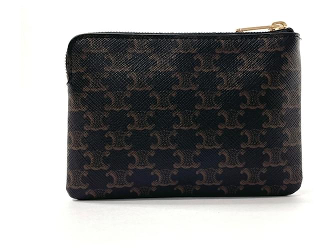 Cêlinë Pochette à pièces et cartes Triomphe Celine Noir