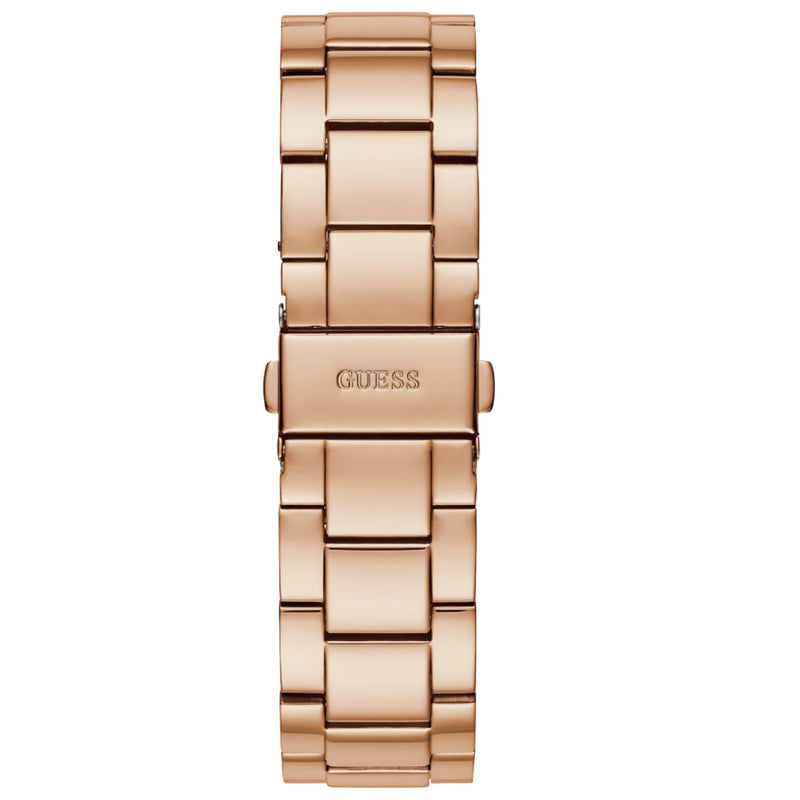 Montre Guess Crush avec cadran en or rose et bracelet en acier or rose pour femme - GW0020L3