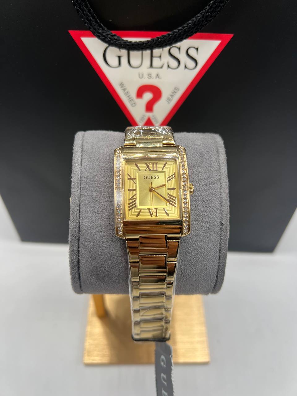 Montre analogique GUESS pour femme, couleur or 27 mm