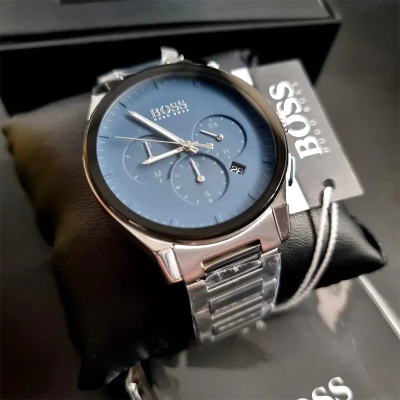 Hugô Bôss Peak Blue Dial Quartz Men's Watch- 1513763