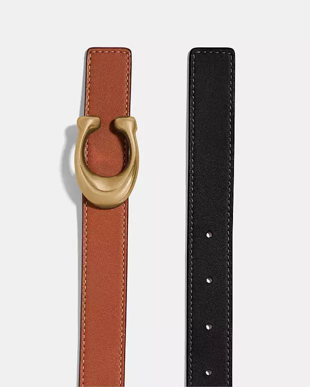 Co@ch Ceinture Réversible Avec Boucle Signature, 32 Mm