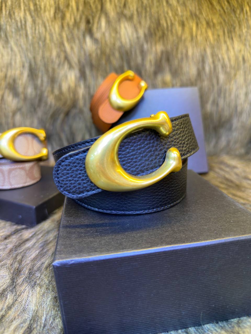 Co@ch Ceinture Réversible Sur Mesure à Boucle C Sculptée 32 Mm