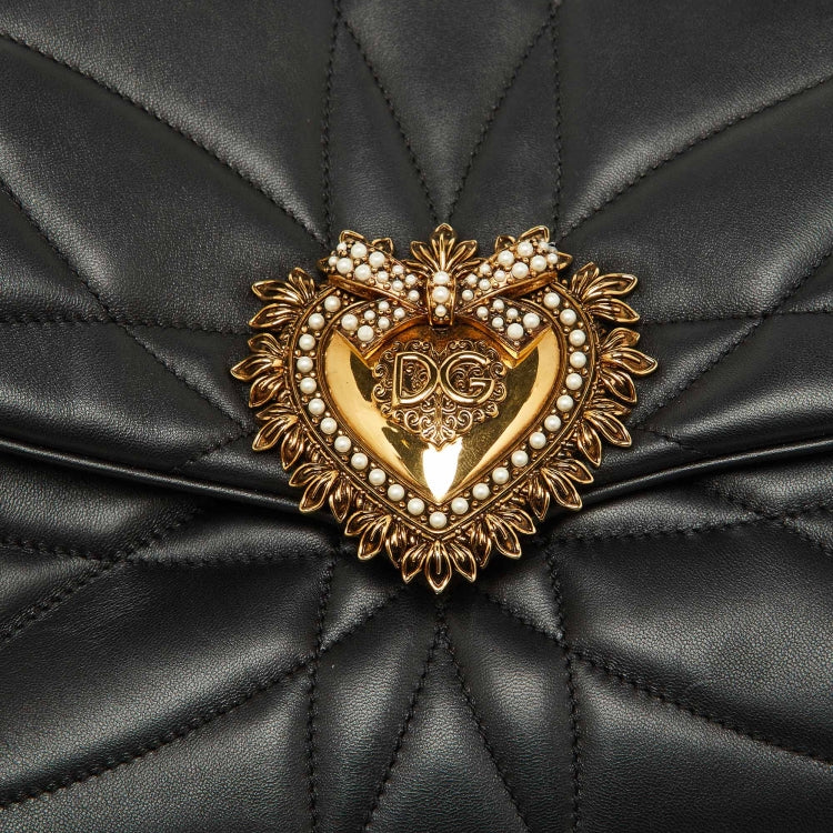 DG Black Quilted Nappa