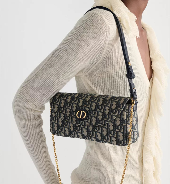 Diôr Pochette à chaîne D-Vine 30 Montaigne