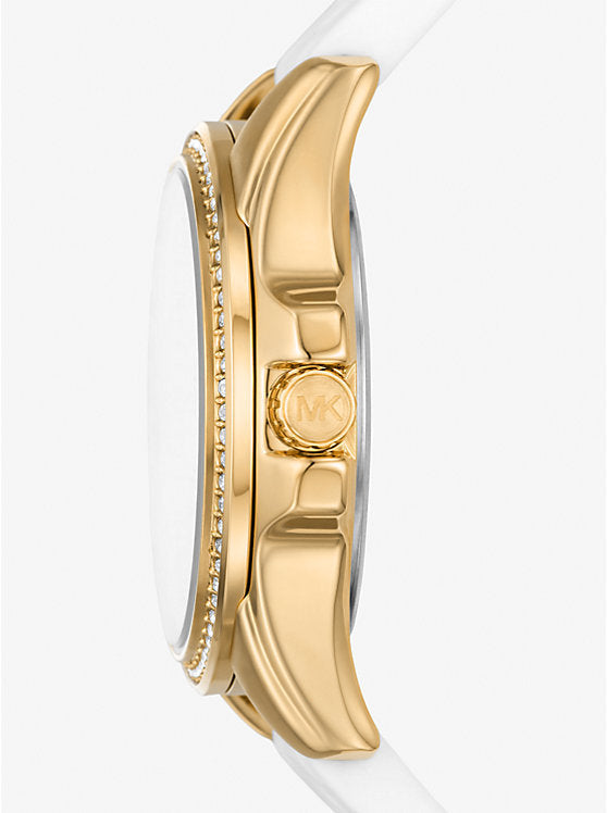 Michael Kors Outlet
Montre Pilot miniature dorée en silicone à pavé et à logo