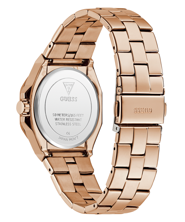 GUESS Ladies Rose Gold Tone Analog Watch