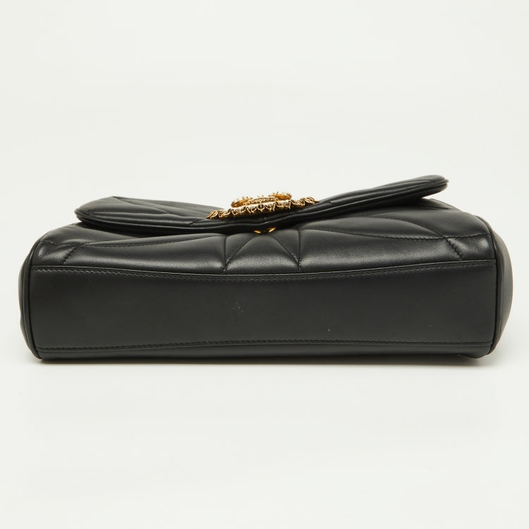 DG Black Quilted Nappa