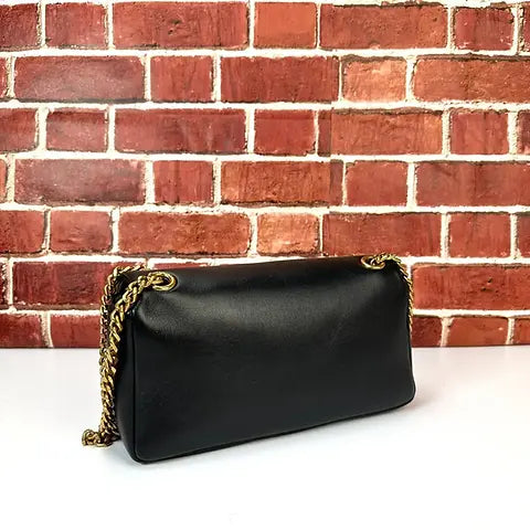 YSL CALYPSO SMALL D'AGNEAU PLONGÉ
BLACK