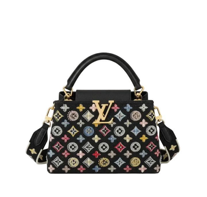 LV Capucines Mini Monograme Perles Noir