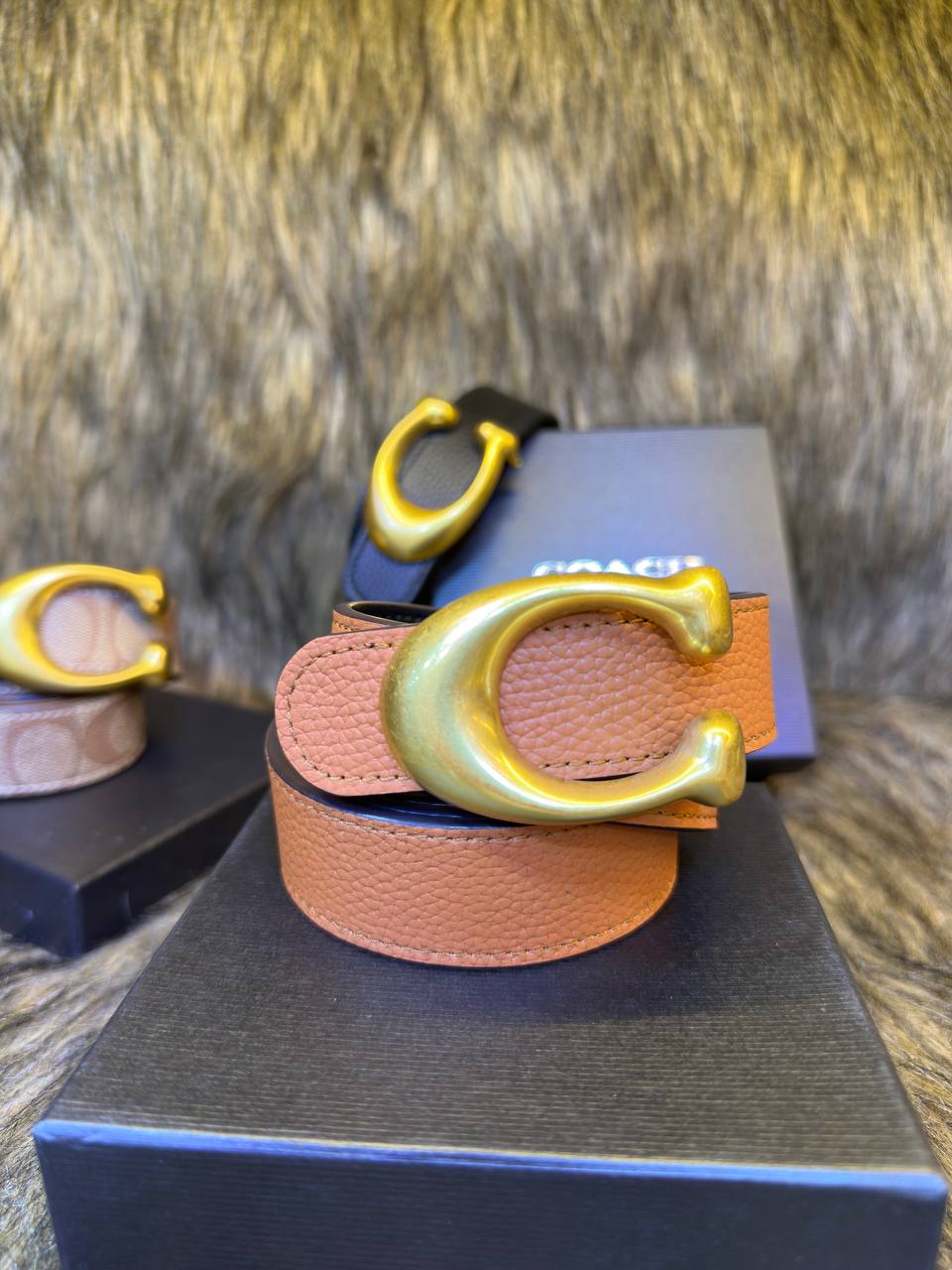 Co@ch Ceinture Réversible Avec Boucle Signature, 32 Mm