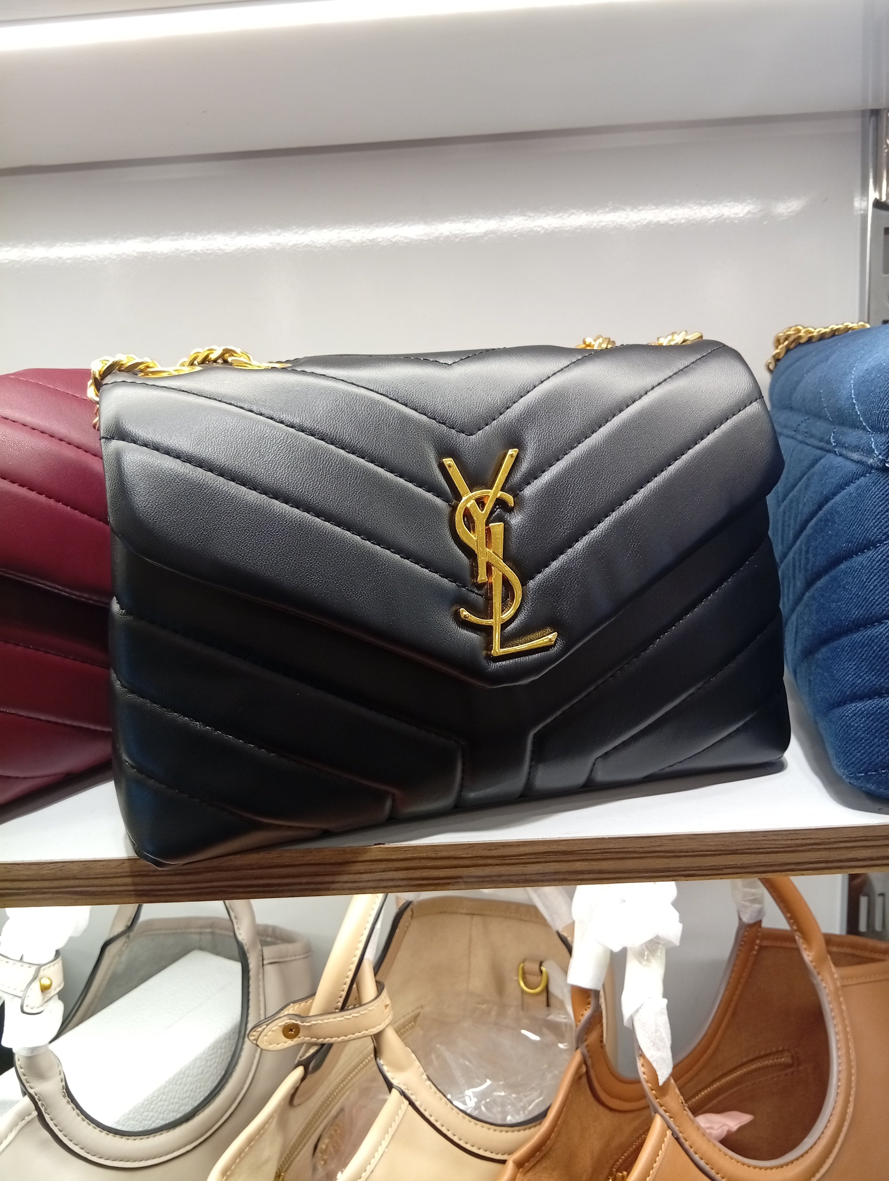 S@int L@urent loulou petit sac à bandoulière noir