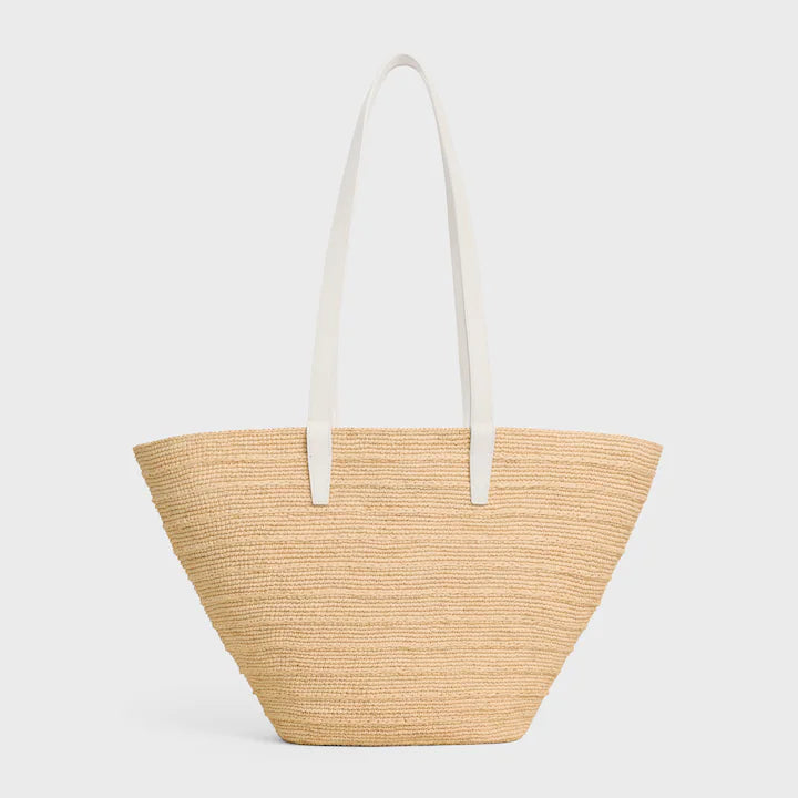 Panier Celine Classic souple taille moyenne en raphia