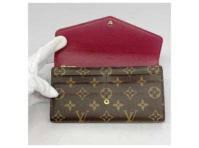 LV Sarah Long Wallet in Fuchsia Fuschia