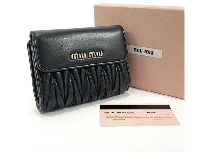 MIÛ MIÜ Matelassé Noir